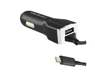 Qoltec Ładowarka Samochodowa 3,4 A + microUSB - 385357 - zdjęcie 1